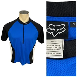 Fox Trikot Herren mittelblau schwarz Rennrad Kurzarm Race - Bild 1 von 13