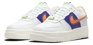 Nike Women's Air Force 1 AFI Pixel "White Concord Crimson" DM8340-100 - Picture 1 of 6