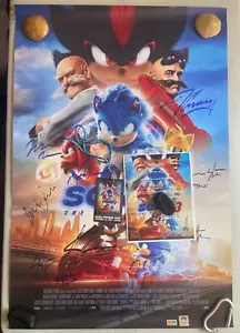 Sonic 3 Poster, S/N with COA, signed by 12 - Picture 1 of 17