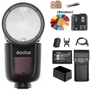 US Godox V1-N HSS 2.4G TTL Speedlite Flash Light+ X2T-N Trigger For Nikon Camera - Picture 1 of 12