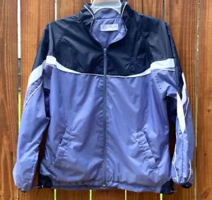 Vintage Wilson Windbreaker Gr. MED blau Farbblock leicht gefüttert Tennis Track - Bild 1 von 6