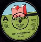 Miz Davis Sing A Happy Funky Song 7" vinyl UK Mountain 1976 Demo 4 prong label