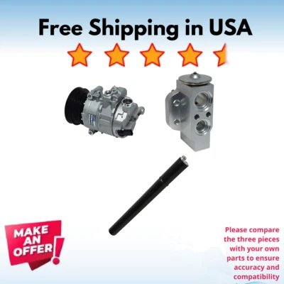 Kit Compressor A/C Fit Volkswagen Golf 2010-2014, Jetta 2006-2013, R32 2008 - Image 1 of 4