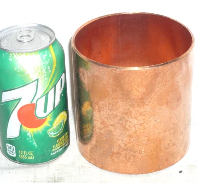 NUEVO ACOPLADOR DE ACOPLAMIENTO DE SUDOR DE COBRE C x C de 4 pulgadas NIBCO ACCESORIO CON TOPE EE. UU. Foto 1 de 4