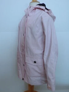 Chaqueta de Lluvia con Capucha LANDS END Rosa a Snap Frontal Talla M (5-6) - Imagen 1 de 12