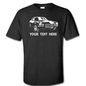 CHEVROLET CAMARO SPLIT BUMPER CAR 1970 -1973  PERSONALIZED T-SHIRT - #CR002 - Picture 1 of 7
