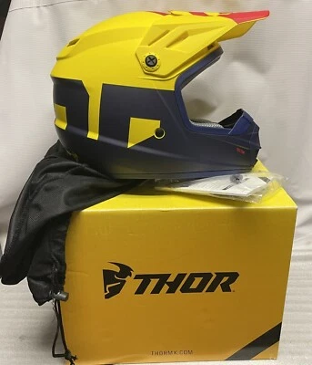 THOR SECTOR 级别头盔 - MATTE 海军/黄色 - MED — 第 1/4 张图片