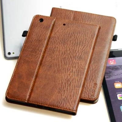 Echt Leder Cover für  Apple iPad 9.7" 2018  Schutzhülle Tasche Tablet Stand Case - Bild 1 von 4