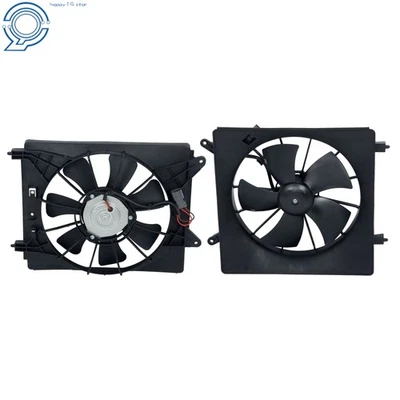 2pcs Radiator Cooling Fan Assemblies For Honda Element 2007-2008 2009 2010 2011 - Image 1 of 4