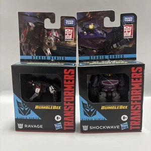 Lot Of 2 Transformers Studio Series Core Class RAVAGE & SHOCKWAVE 3.5” Figs - Picture 1 of 12