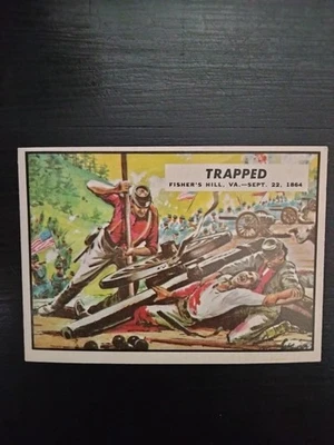 CIVIL WAR NEWS card #77 TOPPS 1962 ORIGINAL U.S. TRAPPED - Image 1 of 3