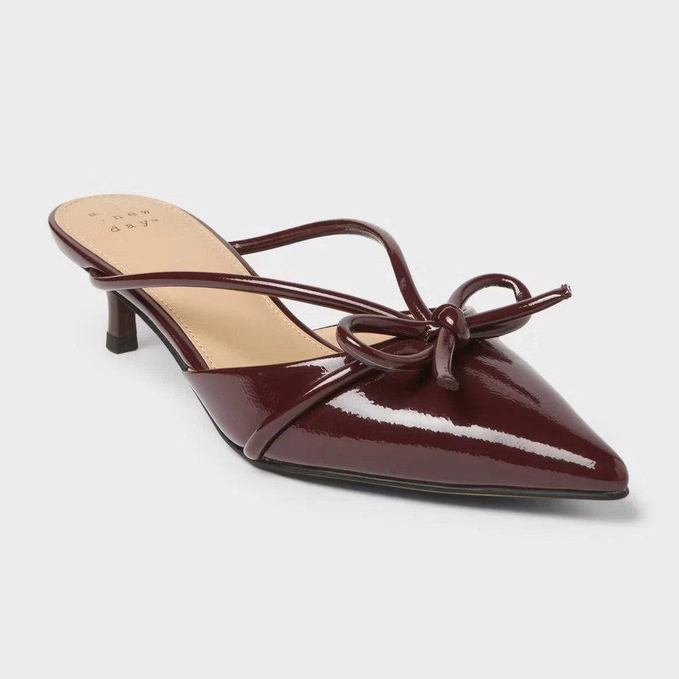 Tacones Odelia para mujer con plantilla de espuma viscoelástica - Un nuevo día borgoña Foto 1 de 1