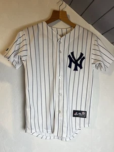 Majestic Yankees Trikot Shirt M - Nadelstreifen Kimmel 13 hinten, MLB USA Made - Bild 1 von 7