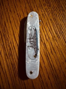 Taschenmesser Perlmutt Linienschiff Schleswig Holstein 1.Weltkrieg Repro - Bild 1 von 7