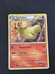 Typhlosion Cosmos Holo Raro 32/123 HeartGold SoulSilver MP Pokemon Juego de cartas coleccionables - Imagen 1 de 2