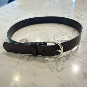 Crewcuts J.Crew Dark Caramel Brown Leather Belt Size Kids Youth Small - Picture 1 of 7
