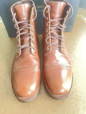 BLKBRD Botas Rudiger Maryam Toscanello Horserump cosidas a mano 10,5 sin estructura Foto 1 de 4