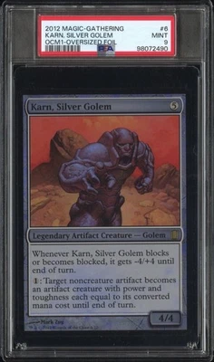 2012 Magic the Gathering Karn, Silver Golem Commander's Arsenal PSA 9 Mint - Image 1 of 2