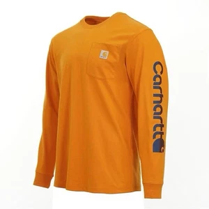 Carhartt Loose Fit Heavyweight Long Sleeve Graphic Arm Pocket T-Shirt Sz S - Picture 1 of 5