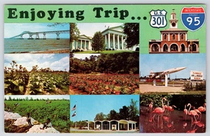 AK Multiview Route 301 und Interstate 95 I-95 Genussfahrt - Bild 1 von 2