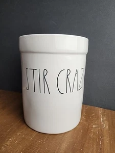 Rae Dunn Stir Crazy Ceramic Utensil Holder Crock 8 Inch - Picture 1 of 15