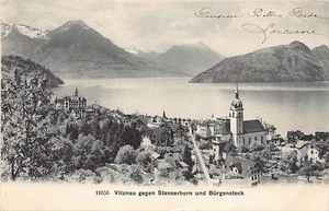 Schweiz - VITZNAU (LU) Totalansicht gegen Stanserhorn und Bürgenstock - Verlag W - Picture 1 of 2