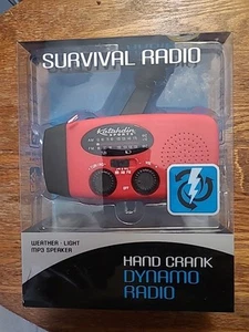 Katahdin Manovella Dinamo Sopravvivenza AM/FM Radio/Meteo/Luce/MP3 Altoparlante - Foto 1 di 4