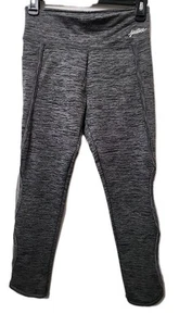 Girl's Justice Activewear Leggings Gray & Black -Size: 14/16 - Picture 1 of 8