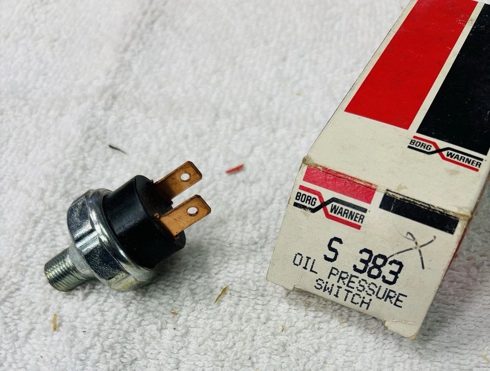 Interruptor de presión de aceite vintage BWD Borg Warner S383 80-85 Buick 80-83 Olds Pontiac Foto 1 de 1