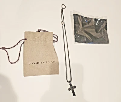 Ожерелье мужское David Yurman крест с цепочкой 20 дюймов - Изображение 1 из 4