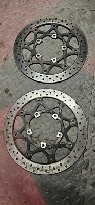 Discos de freno de rueda delantera genuinos Suzuki GSXR 600/750 SUNSTAR 2006 a 2007 HX07  Foto 1 de 4