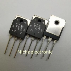 1 par 2SA1294 2SC3263 A1294 C3263 -Y Y Genuino NUEVO Sanken TO-3P - Imagen 1 de 6