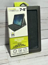 M-Edge Folio Power Pro Universal Keyboard Case Fits Tablets 7"-8"
