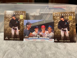 2001 Topps Combos Southpaw Greatness Johnson, Spahn, Carlton, Koufax +Noteworthy