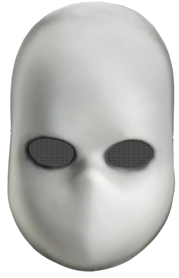 Morris Costumes Blank Eyes Doll Mask Black - DG23927