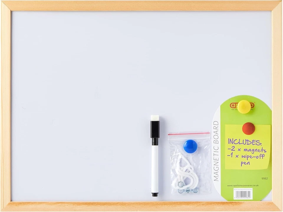 Memo Board Magnet 40cm x 30cm Reusable Wipeable Planner Organiser Gift Wall Kids - Image 1 of 3