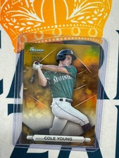 2023 Bowman Sterling COLE YOUNG  Gold Refractor #'d 50 BL1