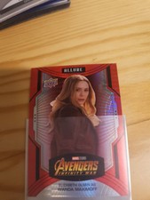 2022 Marvel Allure, Elizabeth Olsen (Wanda Maximoff) #51 Red Prism Parallel Card