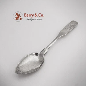 American Coin Silver Coffee Spoon M Quimby 1810 - Picture 1 of 4