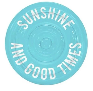 Sunshine and Good Times Pool Süßigkeiten aufblasbare Poolinsel Rundschwimmer 60"" Durchmesser - Bild 1 von 1