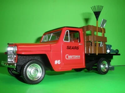 WLS Craftsman Tools - Camión Willys Jeep 1953 con plataforma de estacas - Sears - escala 1:25 B Foto 1 de 4