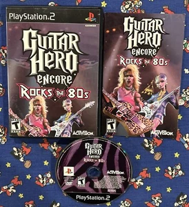 Guitar Hero Encore Rocks The 80's Playstation 2 PS2 Game Complete In Case Manual - Picture 1 of 4