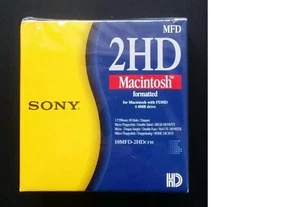 new sealed Floppy Disk box Sony 2HD MFD 10 in a box - Macintosh OTT - Picture 1 of 2