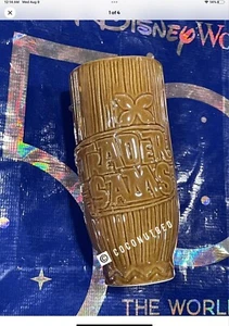 Disney World Polynesian Resort Trader Sams Grog Grotto Tiki Ceramic Mug Cup Rare - Picture 1 of 4