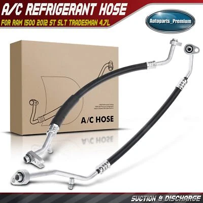 Conjunto de línea de succión y descarga de manguera de refrigerante de aire acondicionado para Ram 1500 2012 V8 4,7 L Foto 1 de 4