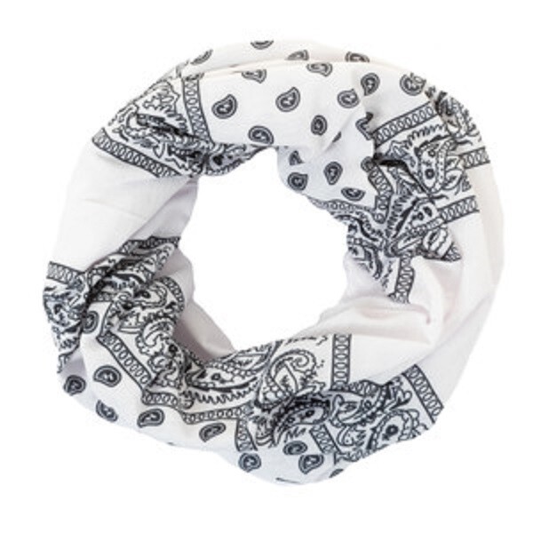 Bandana Unisex In Cotone 100% - Motivo Cachemire, 55x55 Cm, Multicolore - Foto 5