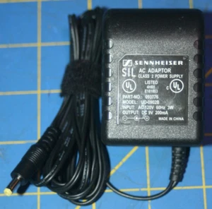Sennheiser UD-0902B Cable de alimentación negro Adaptador de CA Fuente de alimentación - Imagen 1 de 5