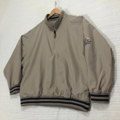 Jaqueta Pulôver Quebra-Vento Terry Martin Acabamento Listrado Leve Masculina Tamanho G - Imagem 1 de 4