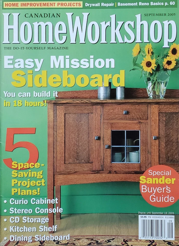 Canadian Home Workshop Magazine Mission Sideboard September 2005 f8 - Image 1 of 4