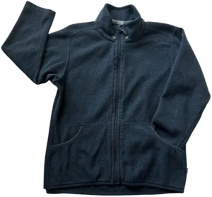 Fjallraven Jacket Boys size 8 Navy Blue Fleece Zip Mock Neck Sweater L-Sleeve - Picture 1 of 8